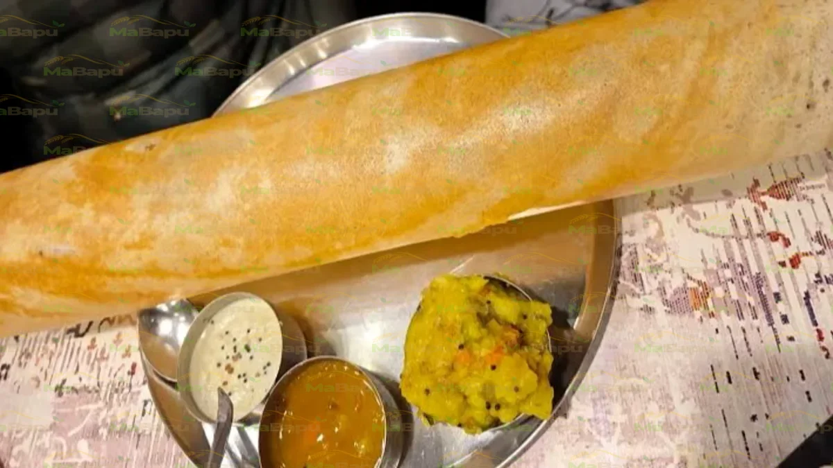 Crispy Paper Masala Dosa with Aloo Masala
