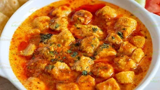 Traditional Rajasthani Gatta Curry – Besan Dumplings in Yogurt Gravy