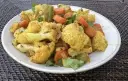 Curried Cauliflower, Carrots & Mixed Veg (Gobhi Gajar Subji) – Easy Vegan Indian Side Dish
