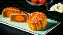 Traditional Baked Lotus Paste Mooncake with Salted Yolk – Authentic Mid‑Autumn Festival Delight
