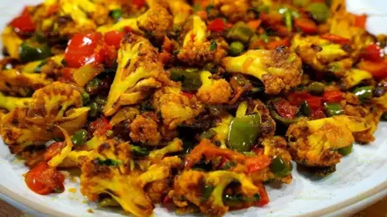 Cauliflower and Peppers (Gobhi-Mirch Subji) - A Healthy and Flavorful Indian Recipe