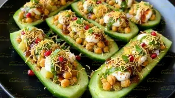 5‑Minute Cucumber Boat Chaat – Fresh, Crunchy, Protein‑Packed Snack