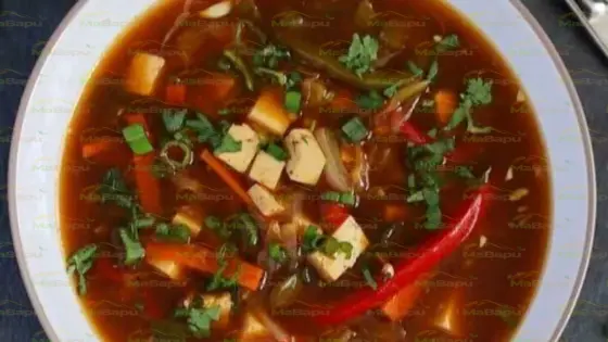 Street Style Hot and Sour Soup – Authentic Indian Mabapu Twist with Tangy Lime &amp; Sesame