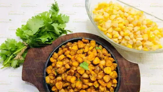 Crispy Corn – Ma’s Authentic Flamed Corn with Ghee &amp; Coconut Crunch