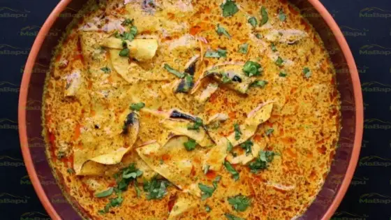 Healthy Papad Curry (Papad ki Sabzi) – Quick Indian Yogurt Gravy