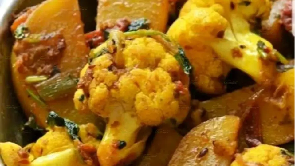 Authentic Indian Curried Cauliflower, Carrots, Mixed Vegetable Recipe (Gobhi Gajar Subji)