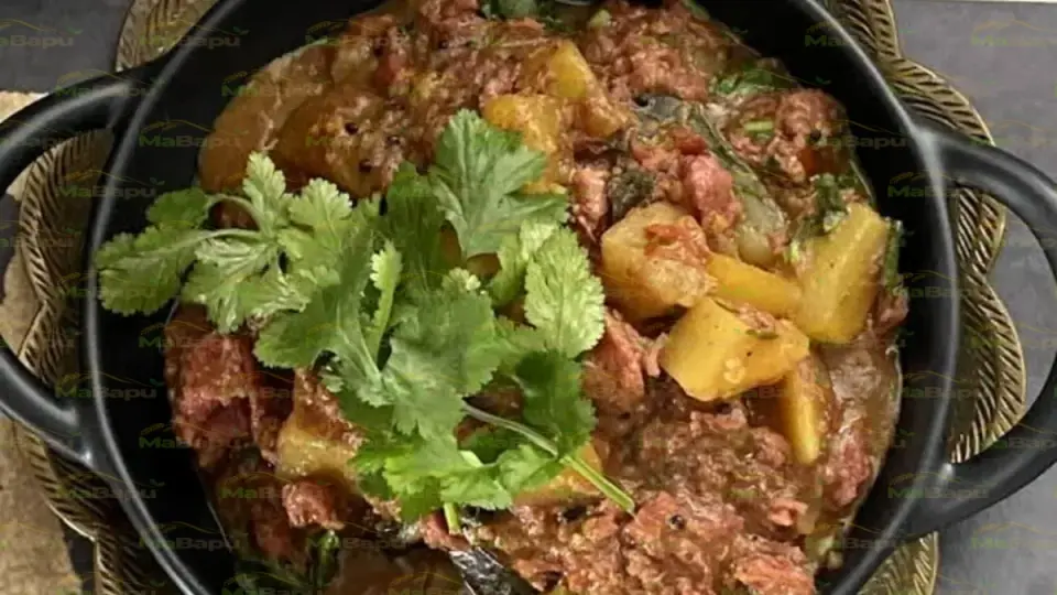 Healthy Indian-Style Corned Mutton Curry with Fresh Veggies (Fast Food Craving Transformation)